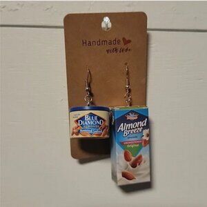 Handmade "Almonds and Milk" Earrings